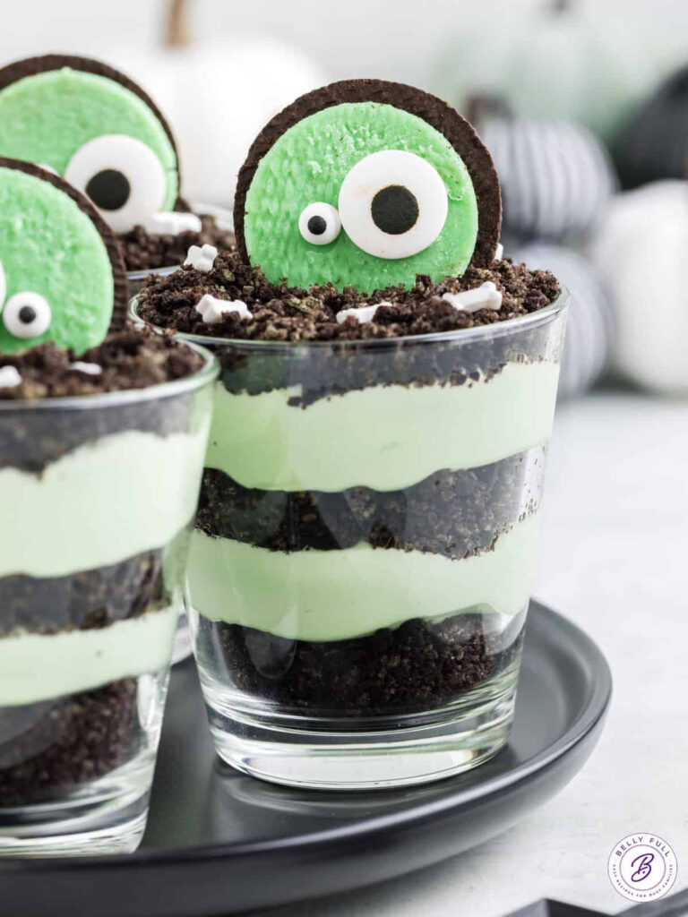 Zombie Dirt Pudding Cups
