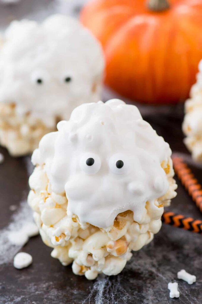Ghost Popcorn Balls