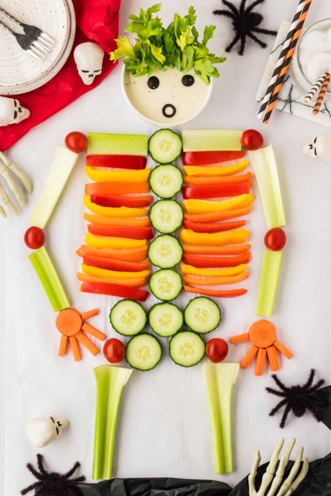 Skeleton Veggie Tray
