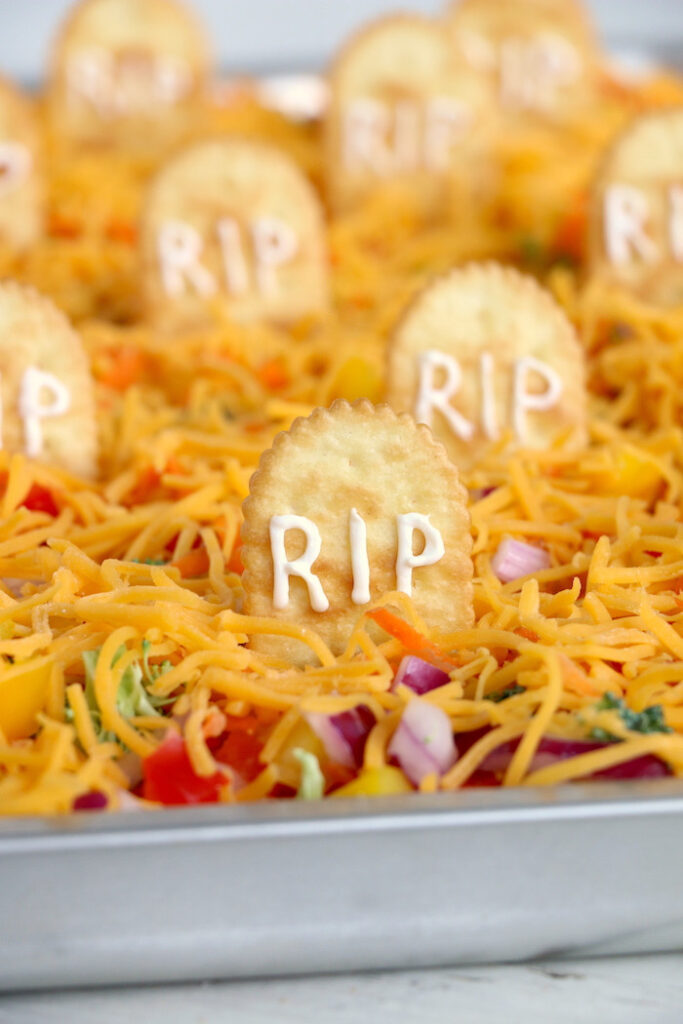 Halloween Veggie Pizza