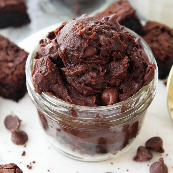 Fudgy Edible Brownie Batter